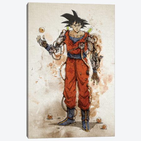 Rusty Goku Canvas Print #NMT24} by Nico Di Mattia Canvas Art