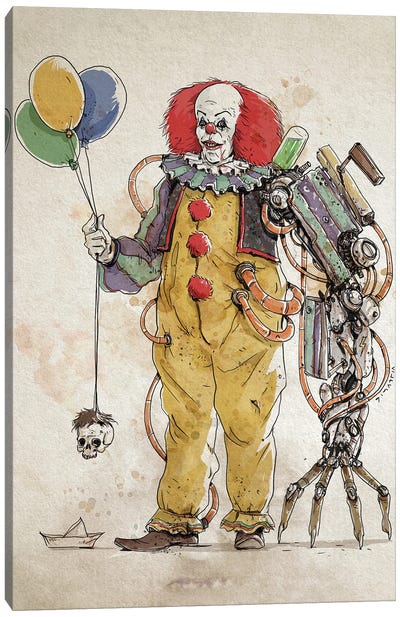 Rusty Pennywise 1 Canvas Art Print - Entertainer Art