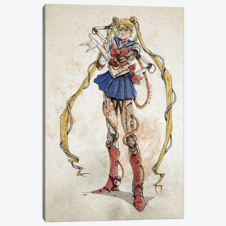 Rusty Sailor Moon Canvas Print #NMT40} by Nico Di Mattia Canvas Art Print