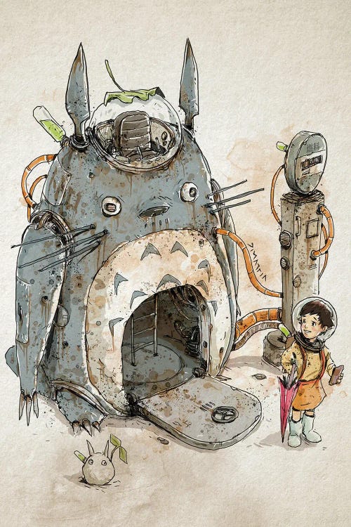 Rusty Totoro by Nico Di Mattia wall art