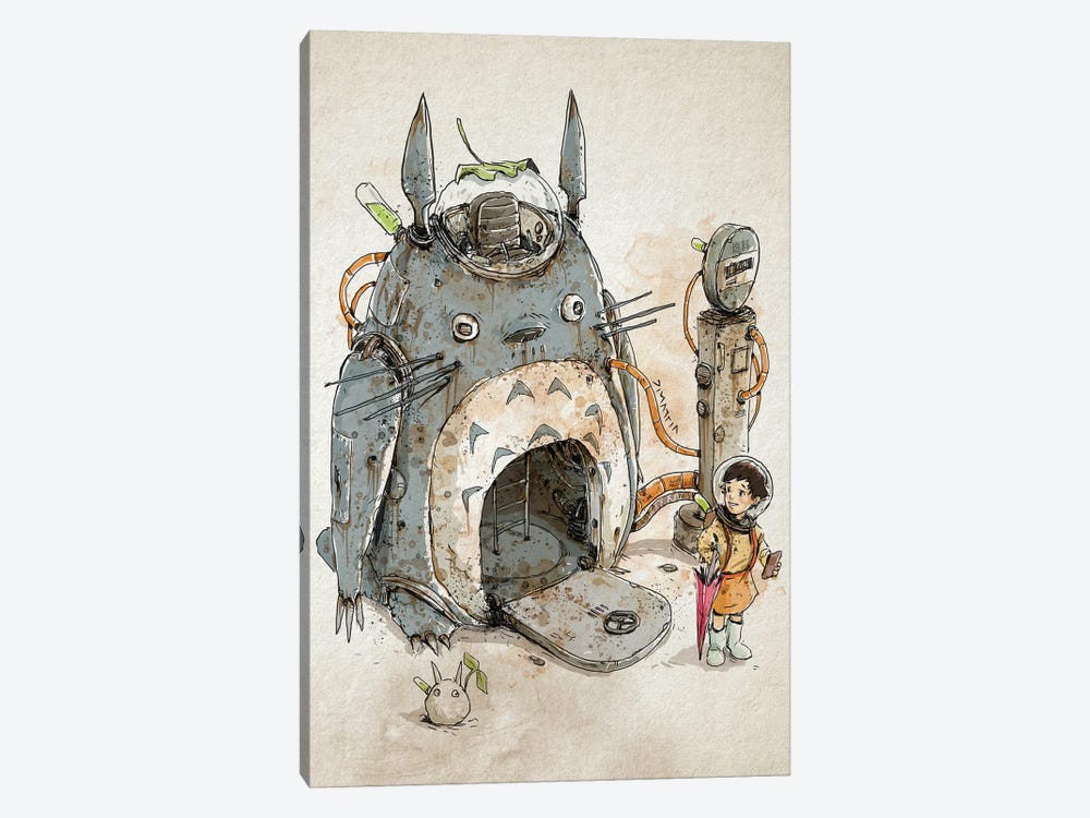Rusty Totoro by Nico Di Mattia 1-piece Canvas Art Print