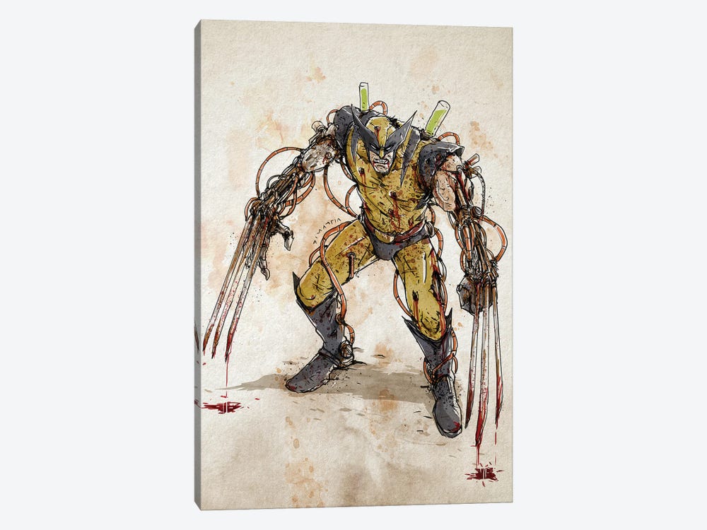Rusty Wolverine by Nico Di Mattia 1-piece Canvas Artwork
