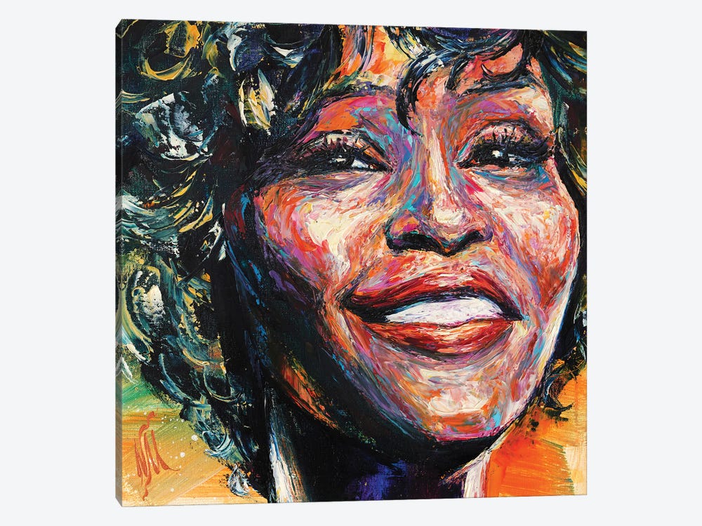 Whitney Houston by Natasha Mylius 1-piece Canvas Print