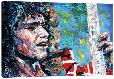 Eddie Van Halen Canvas Art Print - Natasha Mylius
