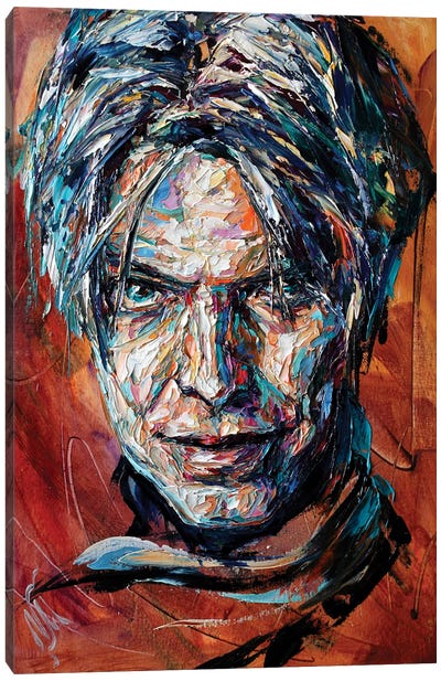 David Bowie Canvas Art Print - Natasha Mylius