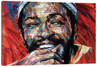 Marvin Gaye Canvas Art Print - R&B & Soul Music Art