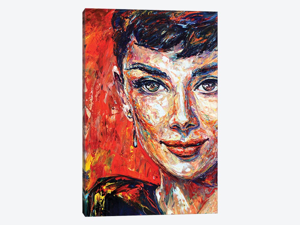 Audrey Hepburn by Natasha Mylius 1-piece Canvas Art