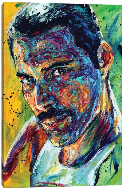 Freddie Mercury Canvas Art Print - Natasha Mylius