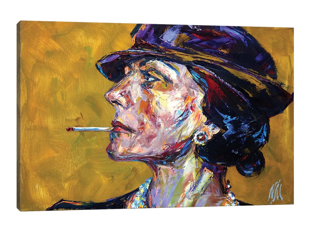 Coco Chanel Finished Painting