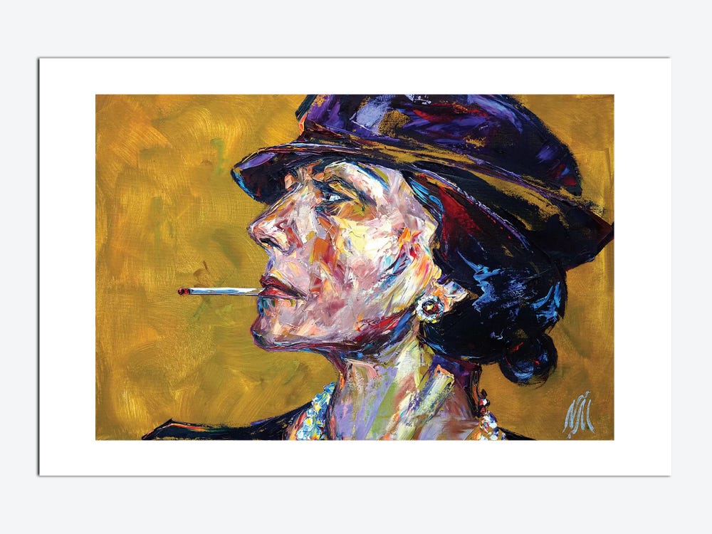 Ley me introduce you to Coco Chanel Acrylic on canvas 60”40” Gallery
