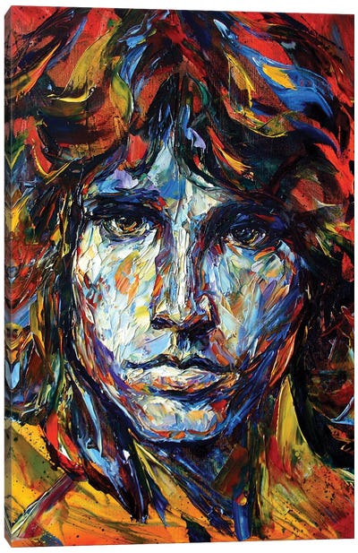 Jim Morrison Canvas Art Print - Natasha Mylius