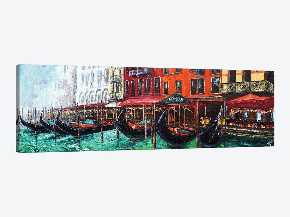 Venice Grand Canal. View At The Hotel Marconi by Natasha Mylius 1-piece Canvas Art