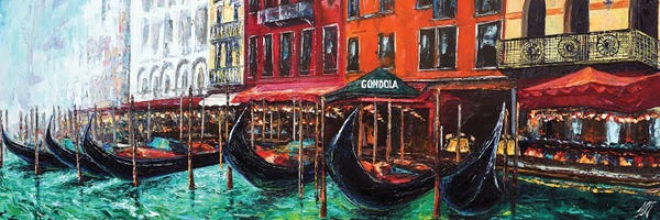 Natasha Mylius: Venice Grand Canal. View At The Hotel Marconi by Natasha Mylius