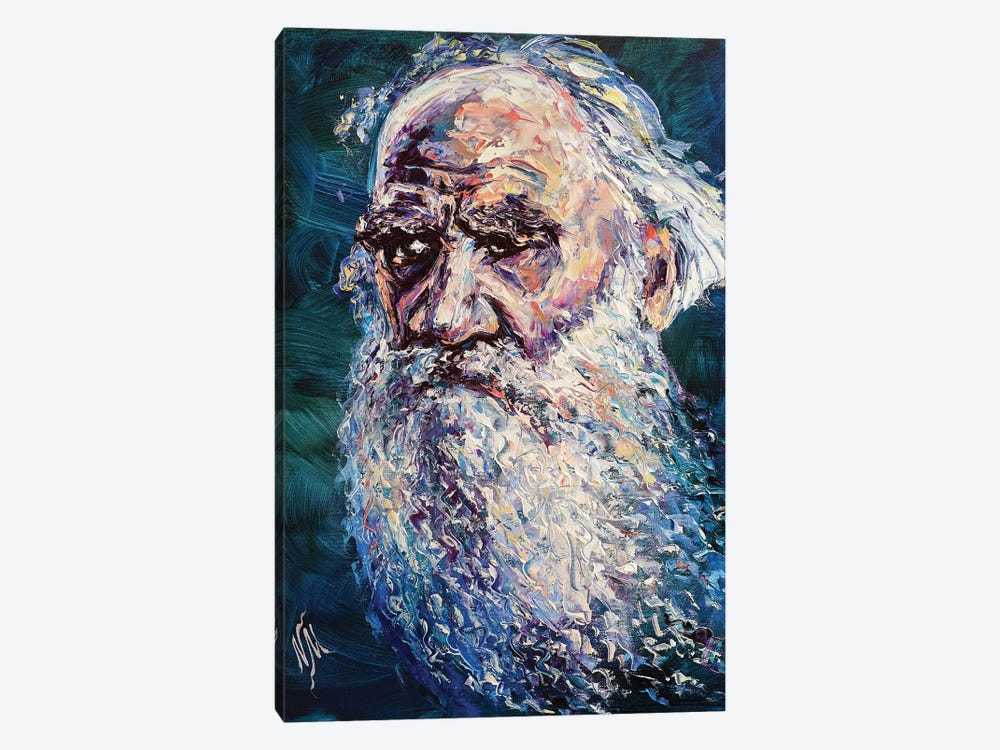 Leo Tolstoy by Natasha Mylius 1-piece Canvas Wall Art