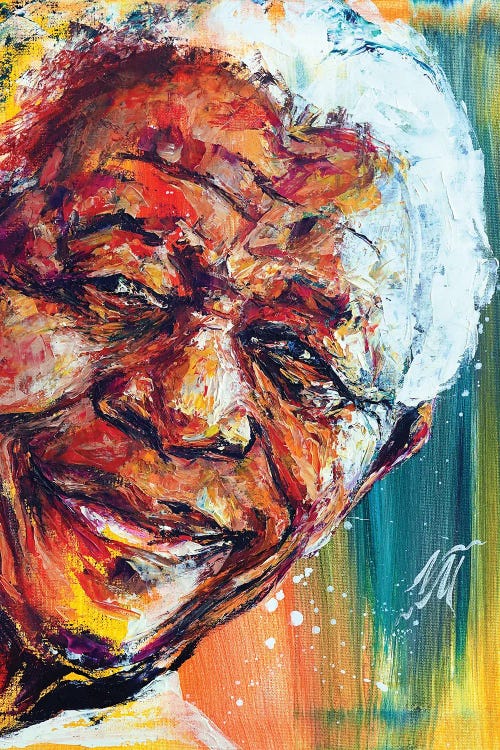 Nelson Mandela by Natasha Mylius wall art