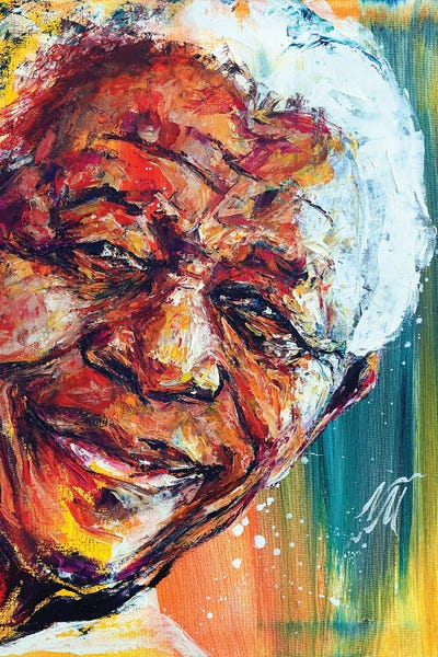 African American Art: Nelson Mandela by Natasha Mylius