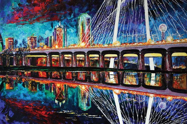Natasha Mylius: Dallas. Margaret Hunt Hill Bridge by Natasha Mylius