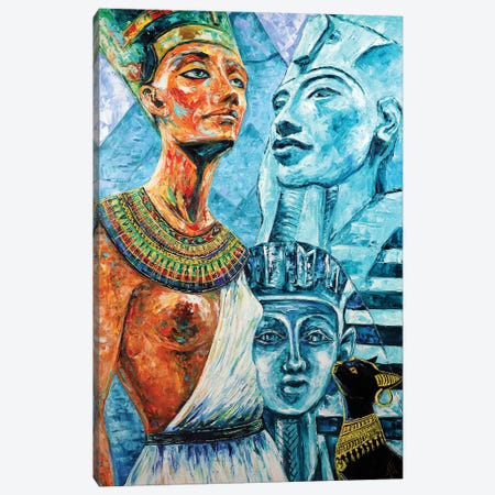 Nefertiti. Egyptian Royalty Canvas Print #NMY122} by Natasha Mylius Canvas Artwork