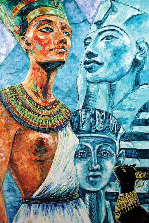 Nefertiti. Egyptian Royalty by Natasha Mylius wall art