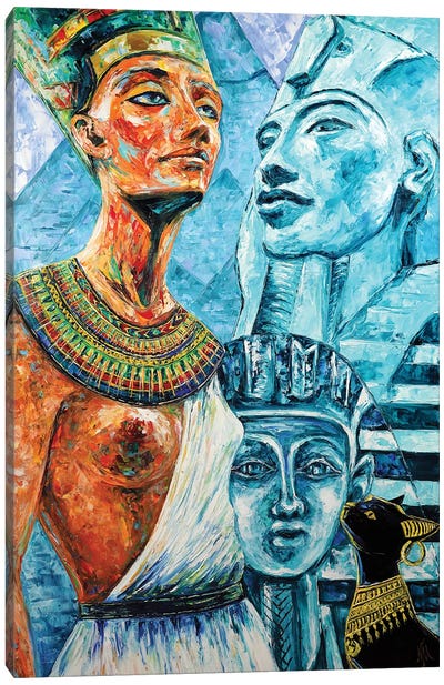 Nefertiti. Egyptian Royalty Canvas Art Print - Natasha Mylius