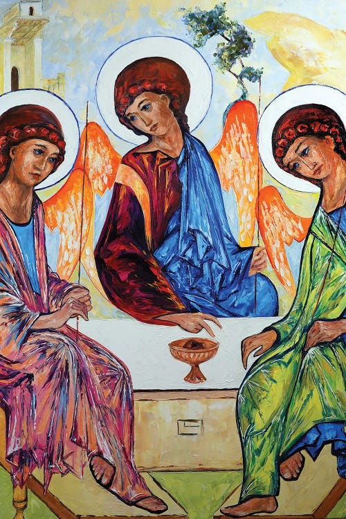 The Holy Trinity After Andrei Rublev by Natasha Mylius wall art