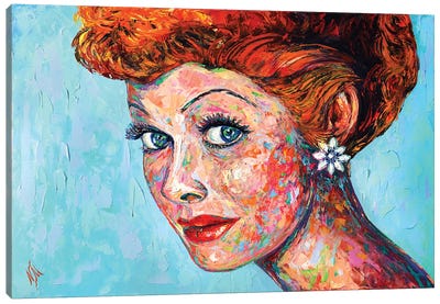 Lucille Ball Canvas Art Print - Natasha Mylius