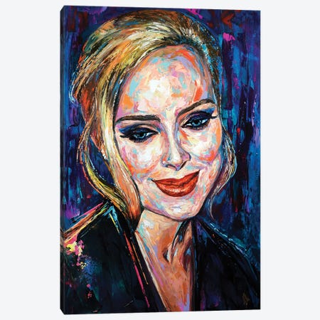 Adele Canvas Print #NMY126} by Natasha Mylius Art Print