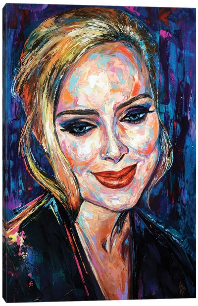 Adele Canvas Art Print - Natasha Mylius