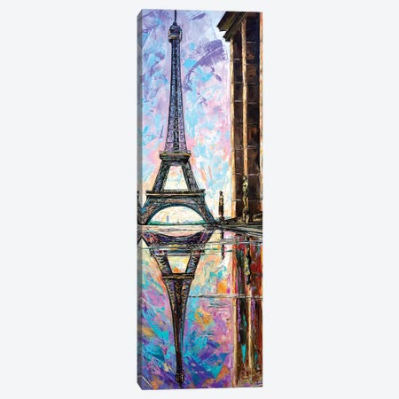 Eiffel Tower View From Trocadero Canvas Print #NMY14} by Natasha Mylius Canvas Art