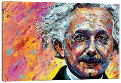 Einstein Canvas Art Print - Wisdom Art