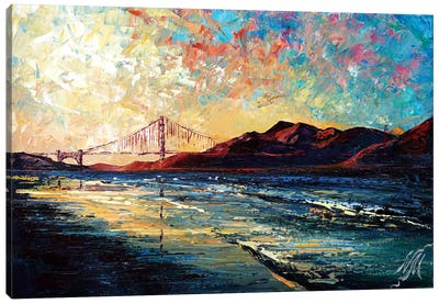 Golden Gate Bridge Canvas Art Print - Natasha Mylius