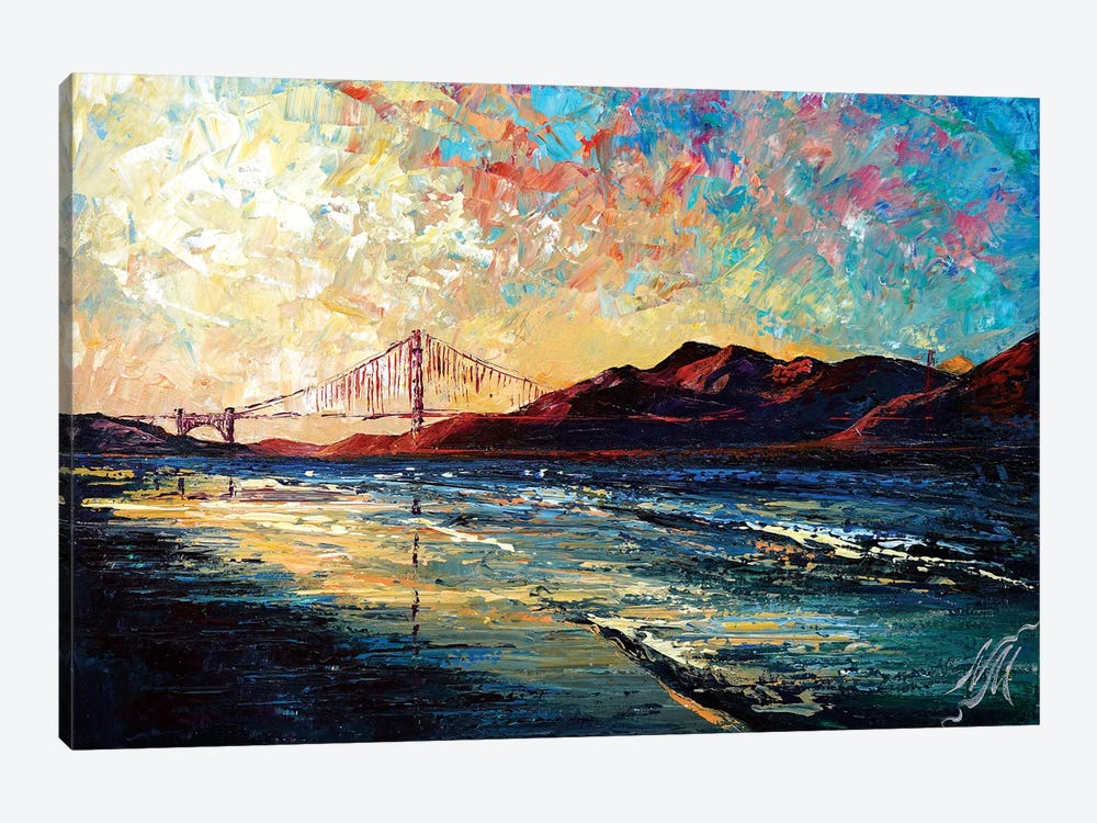 Golden Gate Bridge by Natasha Mylius 1-piece Canvas Print