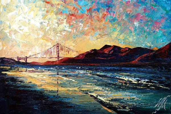 Intense Impressionism: Golden Gate Bridge by Natasha Mylius