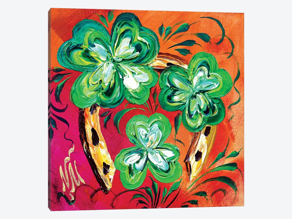 Irish Good Luck I by Natasha Mylius 1-piece Canvas Art Print