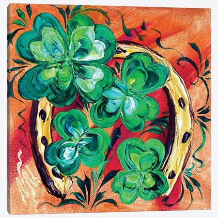Irish Good Luck II Canvas Print #NMY20} by Natasha Mylius Canvas Wall Art