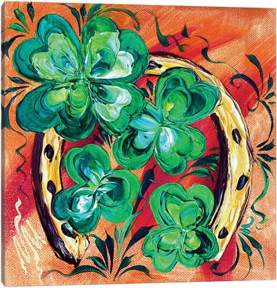 Irish Good Luck II Canvas Art Print - St. Patrick's Day