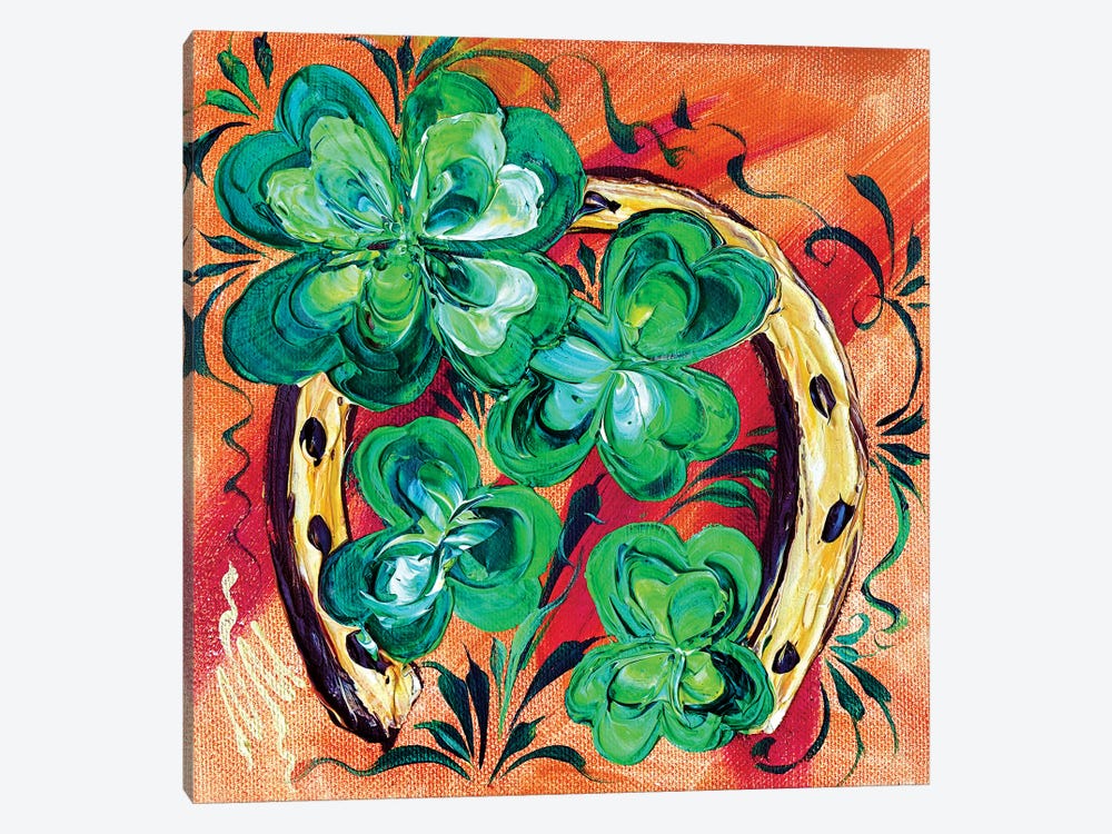 Irish Good Luck II by Natasha Mylius 1-piece Canvas Art Print