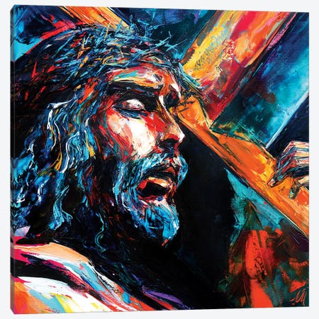 Jesus Christ Canvas Print #NMY21} by Natasha Mylius Canvas Wall Art