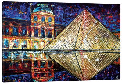 Louvre Canvas Art Print - Pyramids