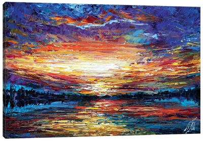 Majestic Sunset Canvas Art Print - Natasha Mylius