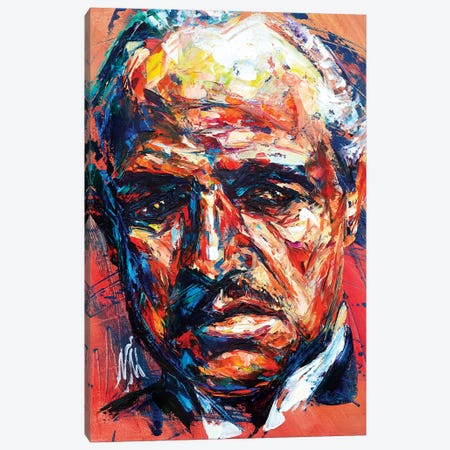 Marlon Brando Canvas Print #NMY27} by Natasha Mylius Art Print