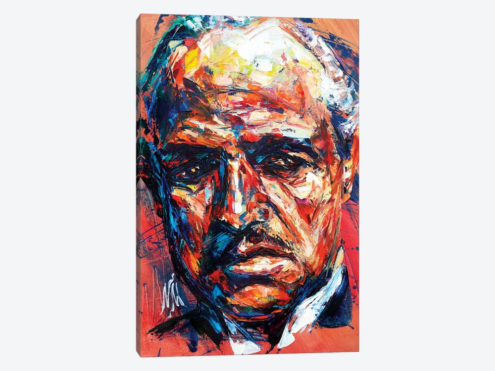 Marlon Brando by Natasha Mylius 1-piece Canvas Art