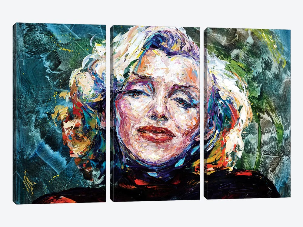 Marilyn by Natasha Mylius 3-piece Canvas Print