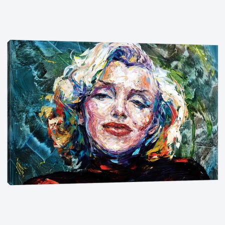 Marilyn Canvas Print #NMY28} by Natasha Mylius Canvas Artwork