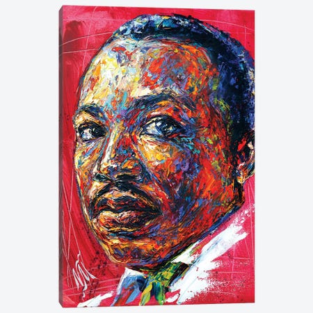 MLK Canvas Print #NMY29} by Natasha Mylius Canvas Artwork