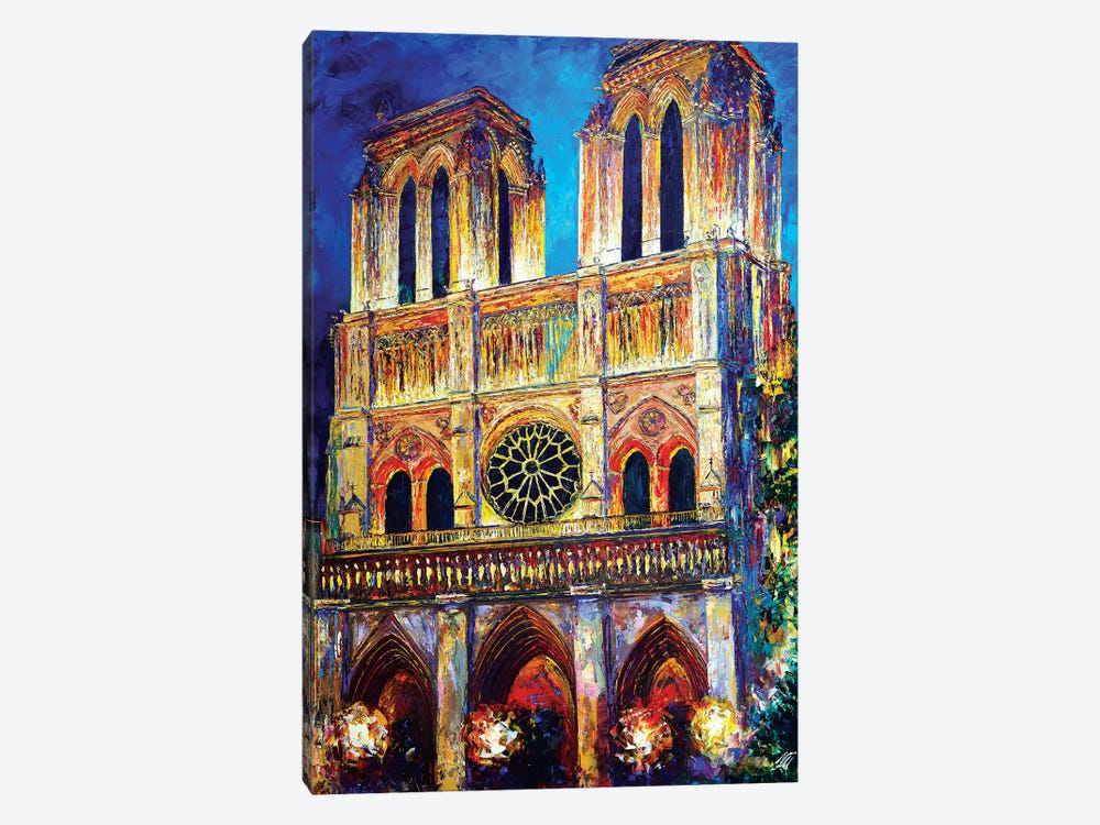 Notre Dame II by Natasha Mylius 1-piece Canvas Art Print
