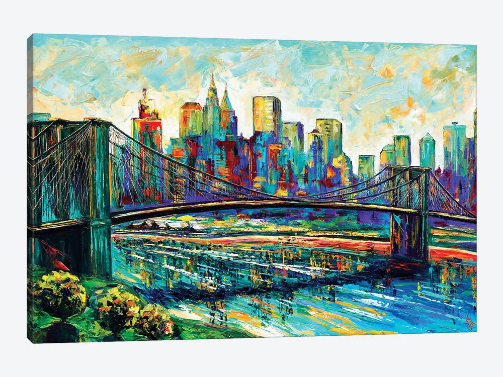 NYC Skyline by Natasha Mylius 1-piece Canvas Artwork