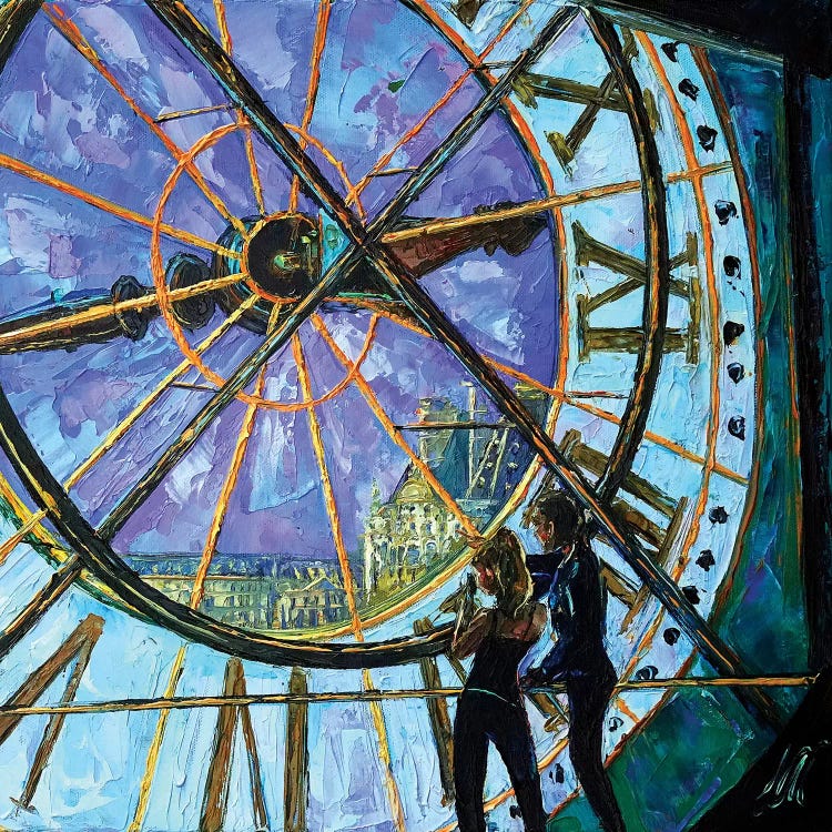 Orsay Clock by Natasha Mylius wall art