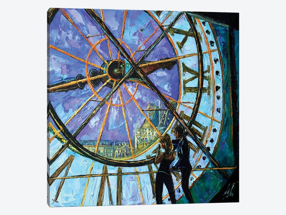 Orsay Clock by Natasha Mylius 1-piece Canvas Art