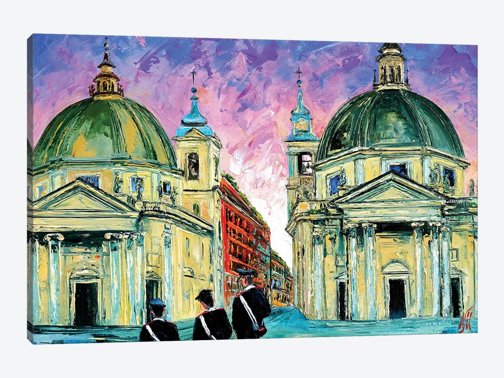 Piazza del Popolo by Natasha Mylius 1-piece Art Print